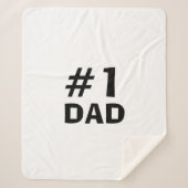 #1 Dad Leather-look Sherpadecke (Vorderseite)