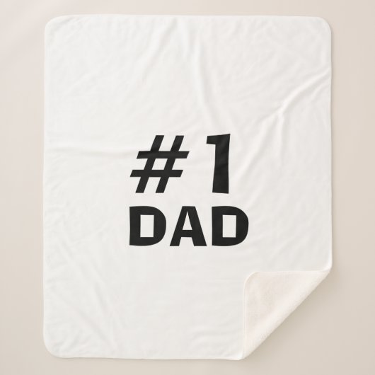 #1 Dad Leather-look Sherpadecke (Vorderseite)