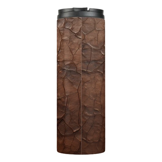 #1 Dad Leather-look Thermosbecher (Rückseite)