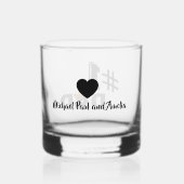 #1 Dad Love Personalized Whiskey Glass Whiskyglas (Rückseite)