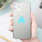 #1 Dada | Der beste Vater Vater Daddy New Dad Aufkleber (Telefon)