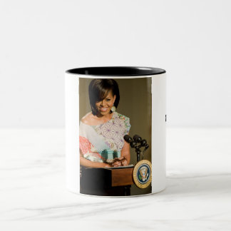 1. DAME, MICHELLEOBAMA KAFFEE-TASSE ZWEIFARBIGE TASSE