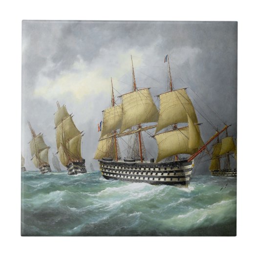 1. Dampfschlachten 1884 Fliese (Vorderseite)