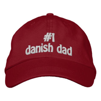 1 Dänischer Vater Bestickte Baseballkappe