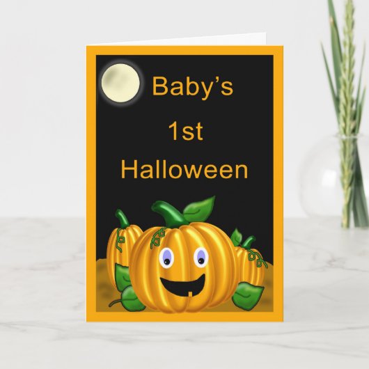 1. das Halloween-Karte des Babys - lustige Karte (Vorderseite)