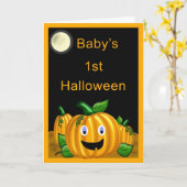 1. das Halloween-Karte des Babys - lustige Karte (Gelbe Blume)