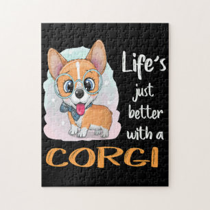 1 Das Leben ist einfach besser mit einem Corgi Puzzle