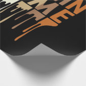 1 Das Melanin für mich Melanin Schwarze Geschichte Geschenkpapier (Ecke)