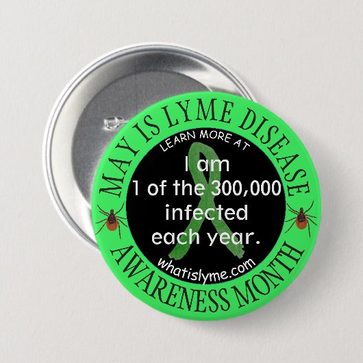 1 der 300.000 Patienten-Schaltfläche Button (Vorne & Hinten)