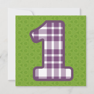 1. der Geburtstags-individueller Name modernes Einladung