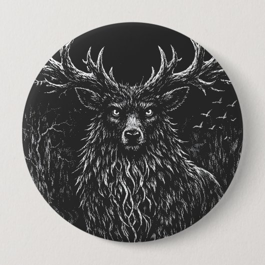 1. Der Schattenhirsch von BurnsInHell Button (Vorderseite)