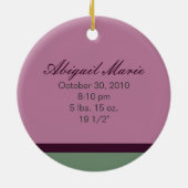 1. der Weihnachtsbrauch-Verzierung des Babys Keramikornament (Hinten)