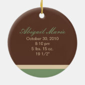 1. der Weihnachtsbrauch-Verzierung des Babys Keramikornament (Hinten)