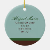 1. der Weihnachtsbrauch-Verzierung des Babys Keramikornament (Hinten)