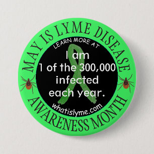 1 des 300.000 Lyme-Borreliose-Patienten-      Button