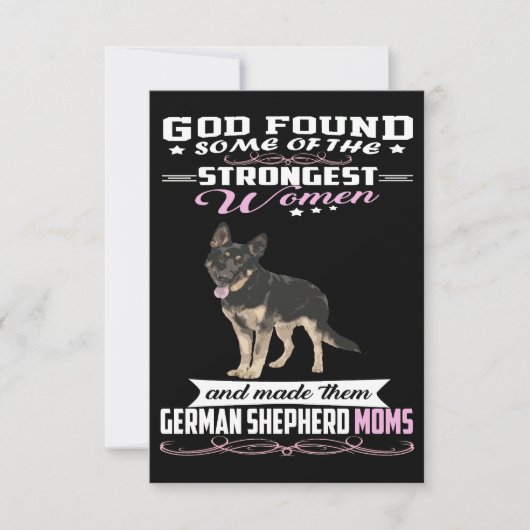 1 Deutsche Schäferhund-Mama Gott fand einige der S Save The Date (Vorderseite)