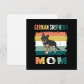 1 Deutsche Schäferhund-Mutter Einladung (Vorne/Hinten)