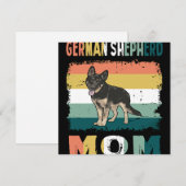 1 Deutsche Schäferhund-Mutter Einladung (Vorne/Hinten)