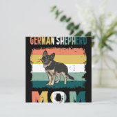 1 Deutsche Schäferhund-Mutter Einladung (Stehend Vorderseite)