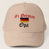 #1 Deutscher Opa Truckerkappe (Vorderseite)