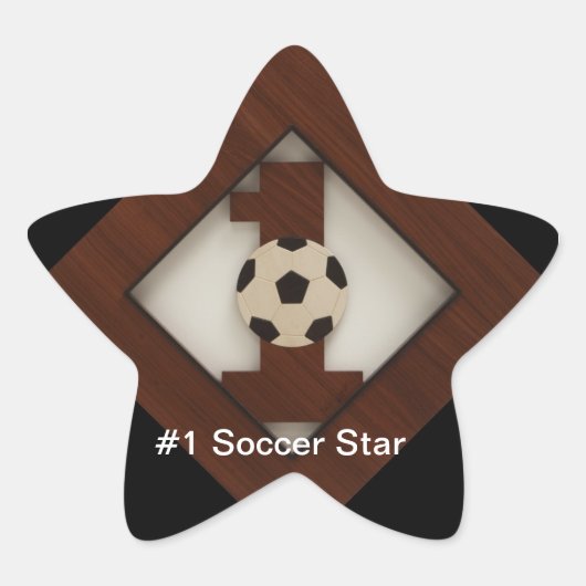 #1 Diamond Soccer Star Aufkleber (Vorderseite)