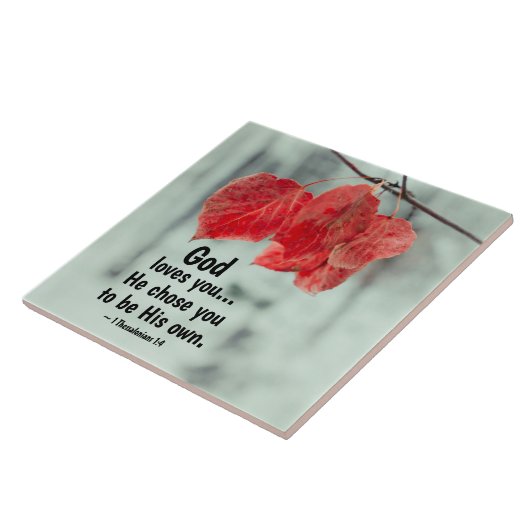 1 Die Thessaloniker 1:4 Gott Liebe dir...Er wählte Fliese (Seite)