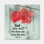 1 Die Thessaloniker 1:4 Gott Liebe dir...Er wählte Magnet (Vorne)