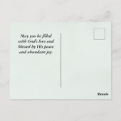 1 Die Thessaloniker 1:4 Lieben dich...Er wählte di Postkarte (Rückseite)