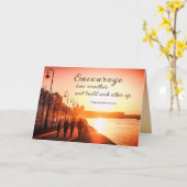 1 Die Thessaloniker 5:11 ermuntern einander zur Bi Karte (Gelbe Blume)