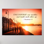 1 Die Thessaloniker 5:11 ermuntern einander zur Bi Poster (Vorne)