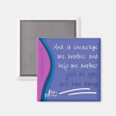 1 Die Thessaloniker 5:11 ermutigen einander Magnet (Vorderseite/Rückseite)