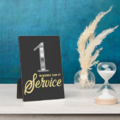 1 Dienstjahr 1. Mitarbeiter Jahr Fotoplatte (Seite)