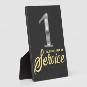 1 Dienstjahr 1. Mitarbeiter Jahr Fotoplatte (Seite)