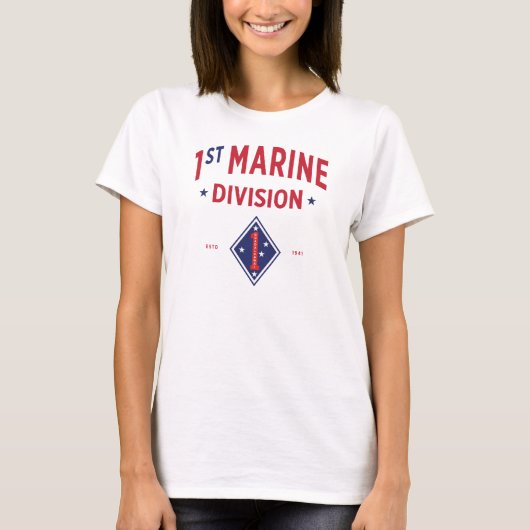 1. Division Marine - Militärische Frauen der Verei T-Shirt (Vorderseite)