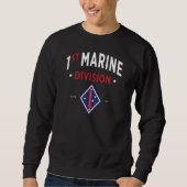1. Division Marine - United Staaten Military Long Sweatshirt (Vorderseite)