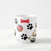 #1 Dog Opa mit Dog Toy Graphics Kaffeemaschine Tas Kaffeetasse (Mittel)