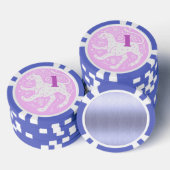 1 Dollar/Euro Casino Chip weiss (Stapel)