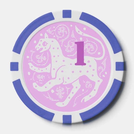 1 Dollar/Euro Casino Chip weiss (Vorderseite)