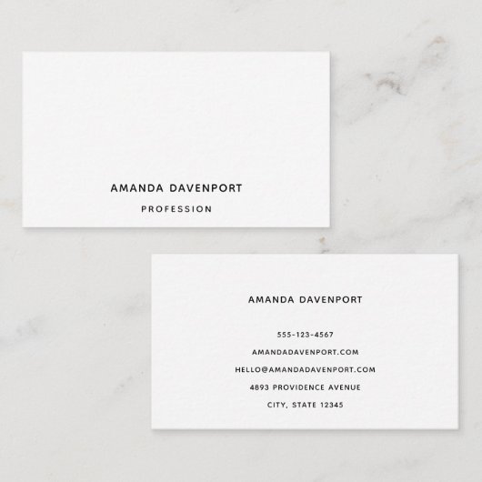 1 Dongle Vorlage 8 Visitenkarte (Vorne/Hinten)