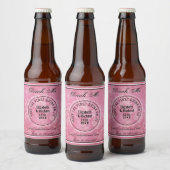 1. Drink auf uns - DRINK ME PINK Gastgeschenk Hoch Bierflaschenetikett (Flaschen)