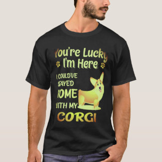 1 Du bist ein Glückspilz Corgi T-Shirt