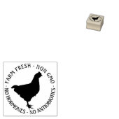 1" EGG-KARTON-BRIEFMARKE mit Henne FRESH (NICHT GV Gummistempel (Stempel)