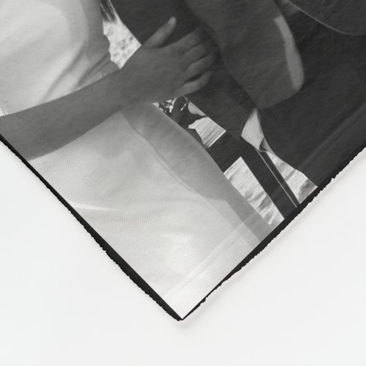 1. Ehejubiläum Foto Collage Fleecedecke (Ecke)