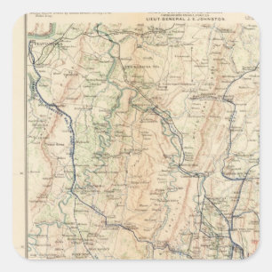 1. Epoche Kampagne Georgia, Atlanta Quadratischer Aufkleber