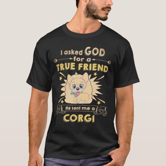 1 Er schickte mir einen Corgi T-Shirt (Vorderseite)