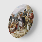 1. Erntedank Runde Wanduhr (Winkel)