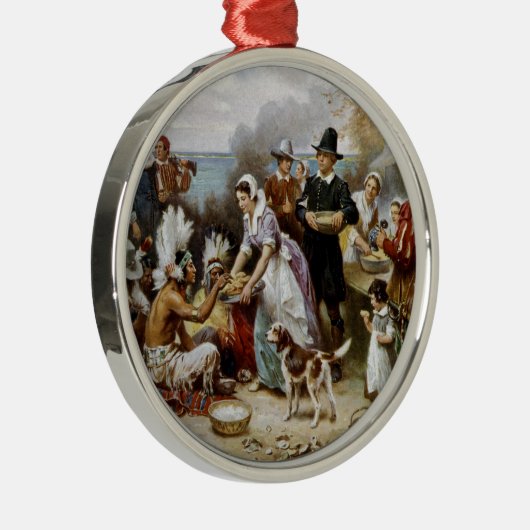 1. Erntedank Silbernes Ornament (Rechts)