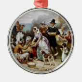 1. Erntedank Silbernes Ornament (Vorne)