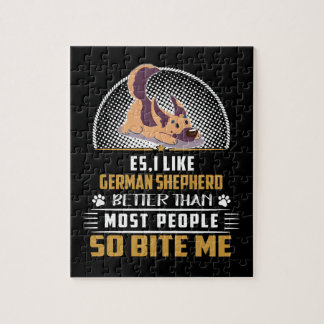 1 Es I mag deutschen Schäferhund besser als die me Puzzle
