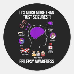 1 Es ist viel mehr als nur Beschlagnahmen Epilepsi Runder Aufkleber